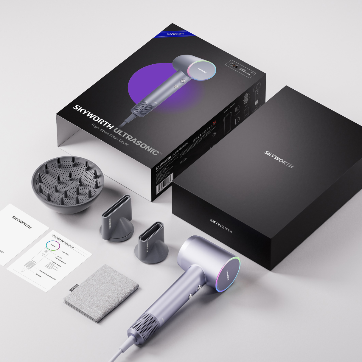 Skyworth Ultrasonic Hair Dryer Set