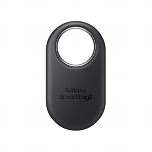 Samsung Galaxy SmartTag2 Bluetooth Tracker - Black Transparent Background