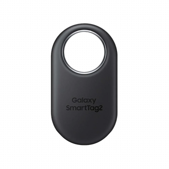 Samsung Galaxy SmartTag2 Bluetooth Tracker - Black Transparent Background