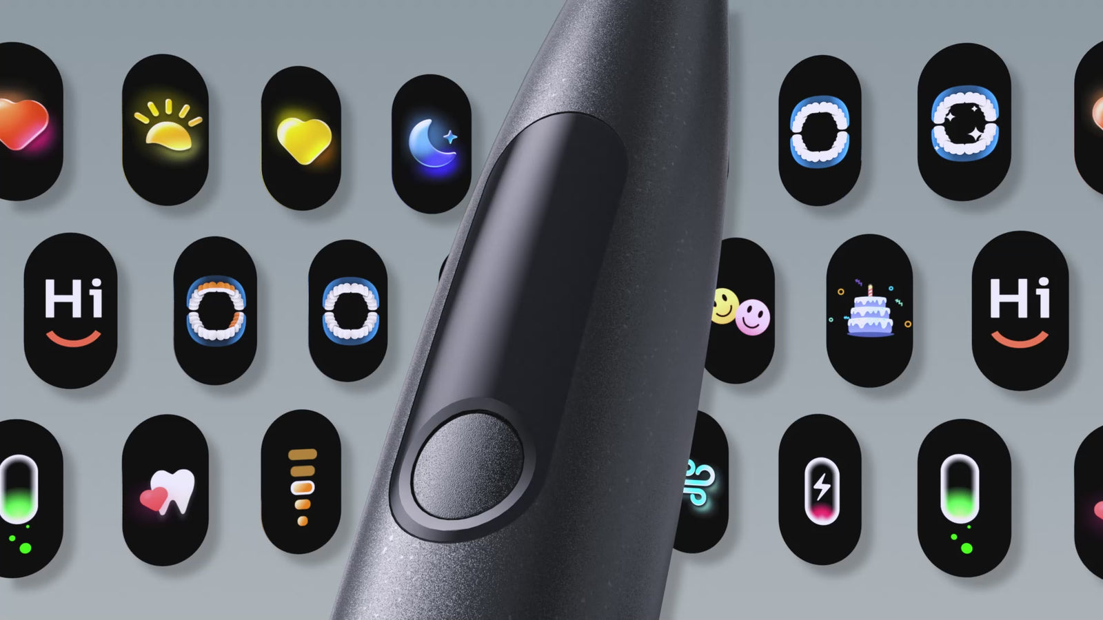 UI for Oclean Sonic Toothbrush Video